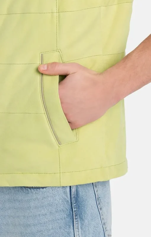 Leather Jackets<WERNER CHRIST Alberto K: Quilted Waistcoat Fresh Lime