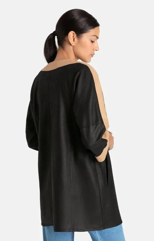 Leather Jackets<WERNER CHRIST Alexandra Kp: Light Leather Coat Black