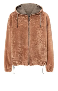 Lambskin Jackets<WERNER CHRIST Augusta: Oversized Blouson Dusty Rose