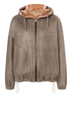 Lambskin Jackets<WERNER CHRIST Augusta: Oversized Blouson Dusty Rose