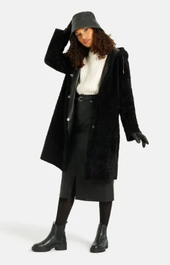 Lambskin Jackets<WERNER CHRIST Aya: Casual, Comfortable Parka Style Schwarz