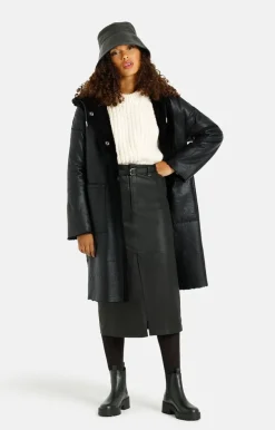 Lambskin Jackets<WERNER CHRIST Aya: Casual, Comfortable Parka Style Schwarz