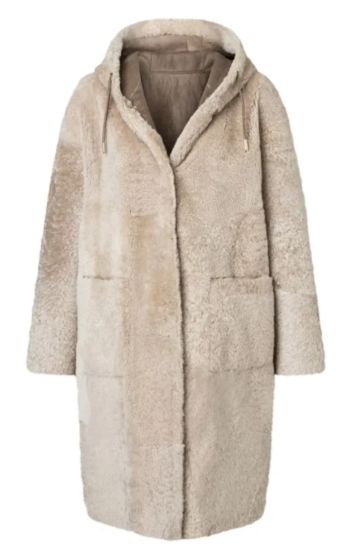 Lambskin Jackets<WERNER CHRIST Aya: Casual, Comfortable Parka Style Stone