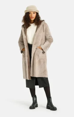 Lambskin Jackets<WERNER CHRIST Aya: Casual, Comfortable Parka Style Stone