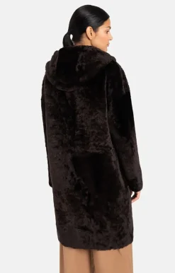 Lambskin Jackets<WERNER CHRIST Aya: Casual, Comfortable Parka Style Chocolate