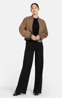 Leather Jackets<WERNER CHRIST Babsi: College Blouson With Deep Set Sleeves Tobacco