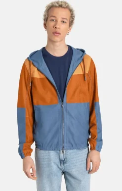 Leather Jackets<WERNER CHRIST Bene K: Hooded Jacket With Colour Blocking Jeans Blue