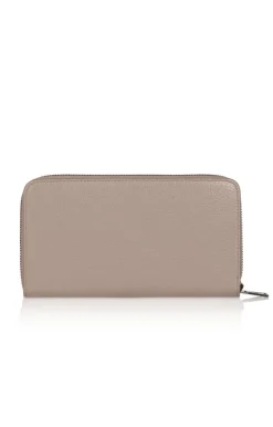 Accessoires<WERNER CHRIST Billfold Zip: Wallet Crafted In Calfskin Beige