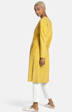 Leather Jackets<WERNER CHRIST Camilla: Lightweight Coat With Narrow Belt Citrus