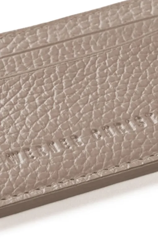 Accessoires<WERNER CHRIST Card Holder: Card Case In Calfskin Beige