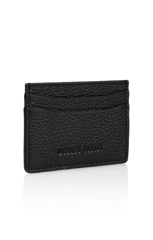 Accessoires<WERNER CHRIST Card Holder: Card Case In Calfskin Black