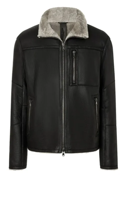 Lambskin Jackets<WERNER CHRIST Damon: Jacket With Metal Details Black