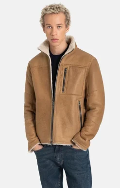 Lambskin Jackets<WERNER CHRIST Damon: Jacket With Metal Details Teddy