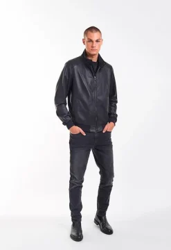 Leather Jackets<WERNER CHRIST Dany Cw: Classic Bomber Crafted In Lamb Nappa Ash Brown