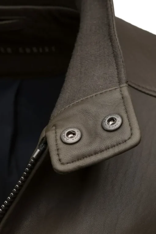 Leather Jackets<WERNER CHRIST Dany Cw: Classic Bomber Crafted In Lamb Nappa Utility Green