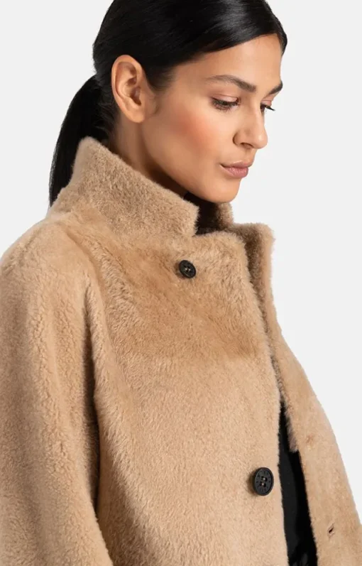 Lambskin Jackets<WERNER CHRIST Dunja Cw: Reversible Coat In A Blazer Style Natur