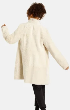 Lambskin Jackets<WERNER CHRIST Dunja Cw: Reversible Coat In A Blazer Style Creme