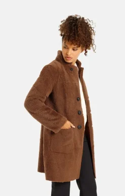 Lambskin Jackets<WERNER CHRIST Dunja Cw: Reversible Coat In A Blazer Style Cognac