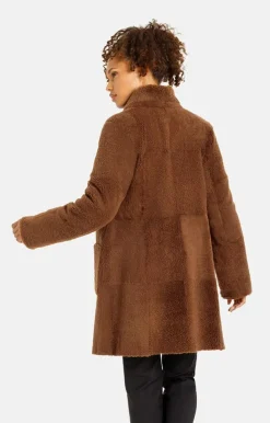Lambskin Jackets<WERNER CHRIST Dunja Cw: Reversible Coat In A Blazer Style Cognac
