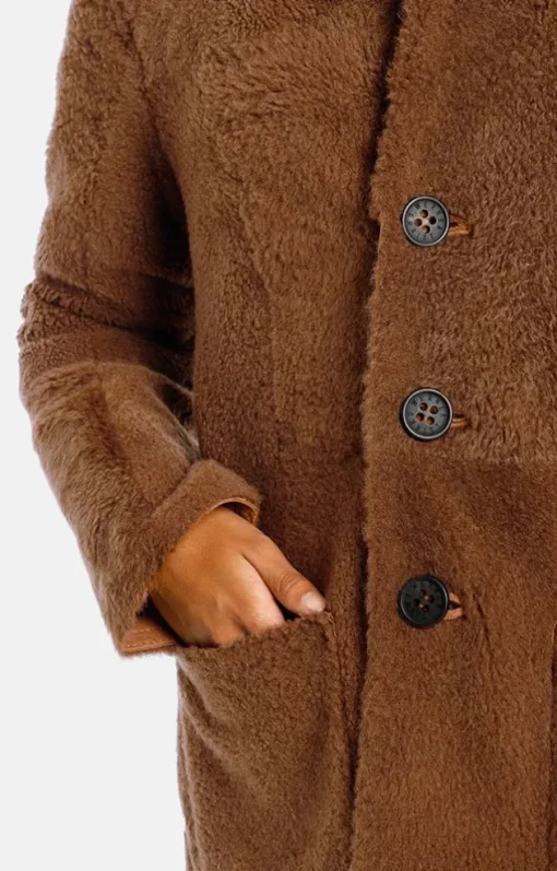 Lambskin Jackets<WERNER CHRIST Dunja Cw: Reversible Coat In A Blazer Style Cognac