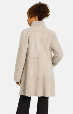 Lambskin Jackets<WERNER CHRIST Dunja Cw: Reversible Coat In A Blazer Style Greige