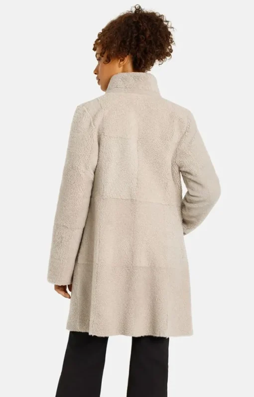 Lambskin Jackets<WERNER CHRIST Dunja Cw: Reversible Coat In A Blazer Style Greige