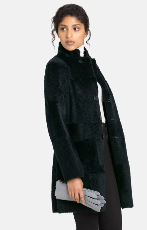 Lambskin Jackets<WERNER CHRIST Dunja Cw: Reversible Coat In A Blazer Style Navy