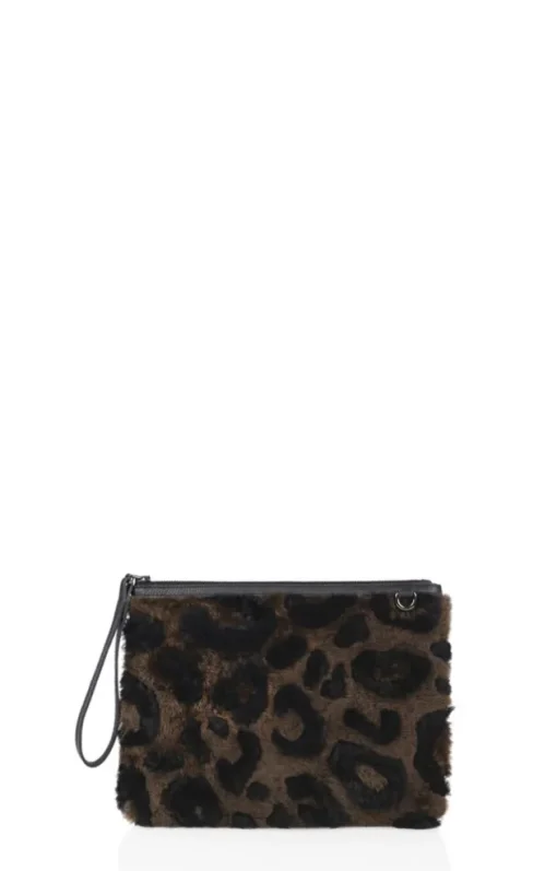 Accessoires<WERNER CHRIST Furtastic Clutch Leo Dark Brown