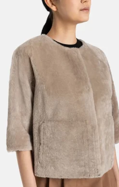 Leather Jackets<WERNER CHRIST Gitta: Reversible Jacket With Reduced-Length Stone