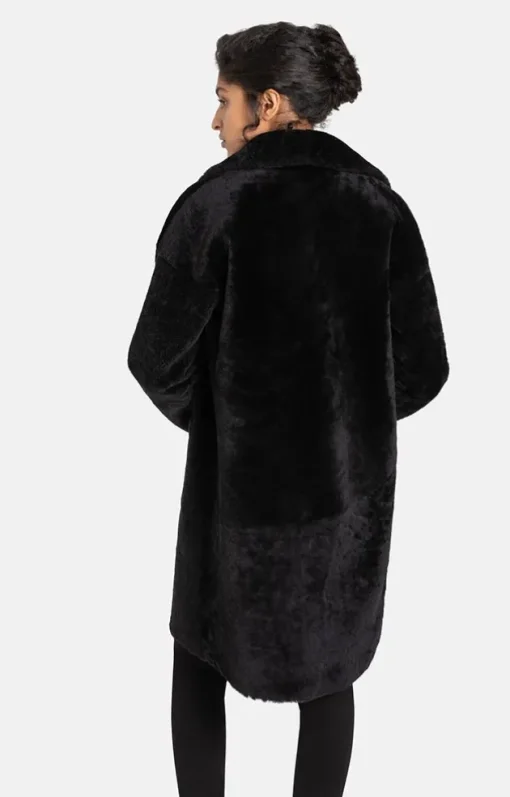 Lambskin Jackets<WERNER CHRIST Nadine: Bohemian-Style Short Coat Black