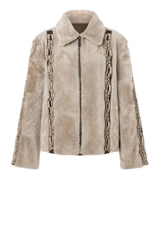 Leather Jackets<WERNER CHRIST Nicolette: Reversible Light Jacket Stone