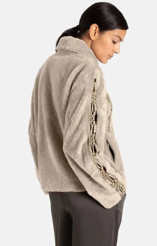 Leather Jackets<WERNER CHRIST Nicolette: Reversible Light Jacket Stone