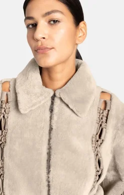 Leather Jackets<WERNER CHRIST Nicolette: Reversible Light Jacket Stone