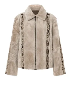 Lambskin Jackets<WERNER CHRIST Nicolette: Reversible Light Jacket Stone