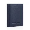 Accessoires<WERNER CHRIST Purse Herren: Wallet Crafted In Calfskin Navy