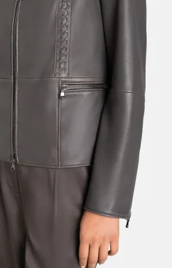 Leather Jackets<WERNER CHRIST Talea C: Jacket With Detachable Collar Fresh Lime