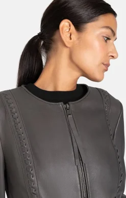 Leather Jackets<WERNER CHRIST Talea C: Jacket With Detachable Collar Fresh Lime