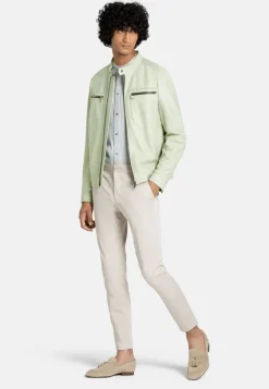 Leather Jackets<WERNER CHRIST Taylor: Grained Nappa Jacket For Purists Salbei