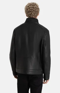 Leather Jackets<WERNER CHRIST Thorben: Padded Blouson In A Bomber Style Black