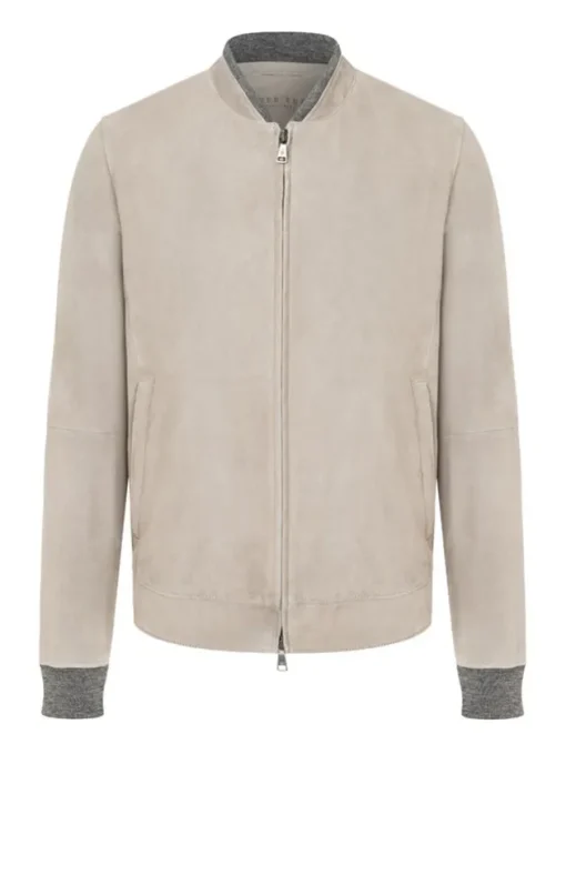 Leather Jackets<WERNER CHRIST Ulrich: Timeless Blouson With Knit Stone