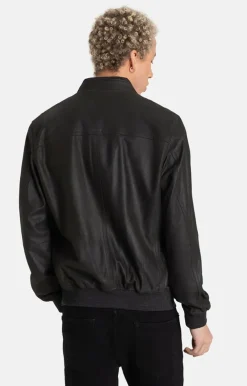 Leather Jackets<WERNER CHRIST Ulrich: Timeless Blouson With Knit Black