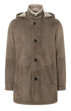 Lambskin Jackets<WERNER CHRIST Vincent: Sporty Parka Crafted In Lambskin Grau
