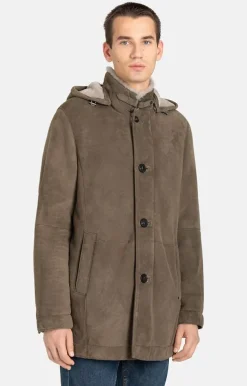 Lambskin Jackets<WERNER CHRIST Vincent: Sporty Parka Crafted In Lambskin Grau